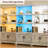 Farmhouse White 4-Tier Bookcase with Cabinet Doors, Freestanding Open & Closed Storage Shelving Unit for Living Room, Bedroom and Home Office