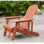 Chaise Adirondack avec repose-pieds