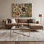 «Botanical William Morris Style», art mural sur toile brune