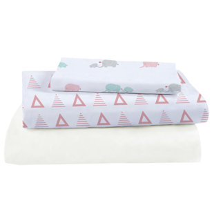 3-Piece Bamboo Rayon Muslin Crib Sheet & Blanket Set – Includes Fitted Sheet, Baby Blanket & Security Blanket