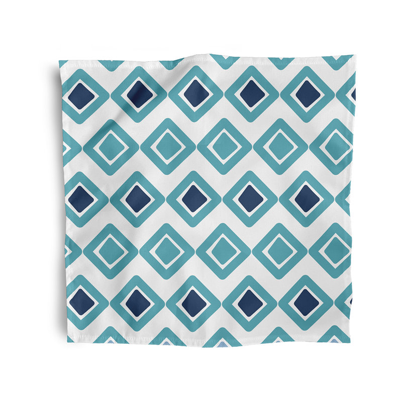 Zarina Diamond Jive  Napkins, Turquoise