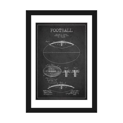 « football charbon », impression sur toile tendue