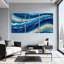 Nautique et plage, océan, vagues, plage, ancre, coquillage, sable, coucher de soleil, réflexion, ensemble de 3 impressions sur toile-1846501905