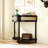 Unique Half Moon Design End Table With Sliding Rattan Door,Elegant Semi-Circle Entryway Console Table With 2 Rattan Storage Cabinet And Bottom Shelf-462115094