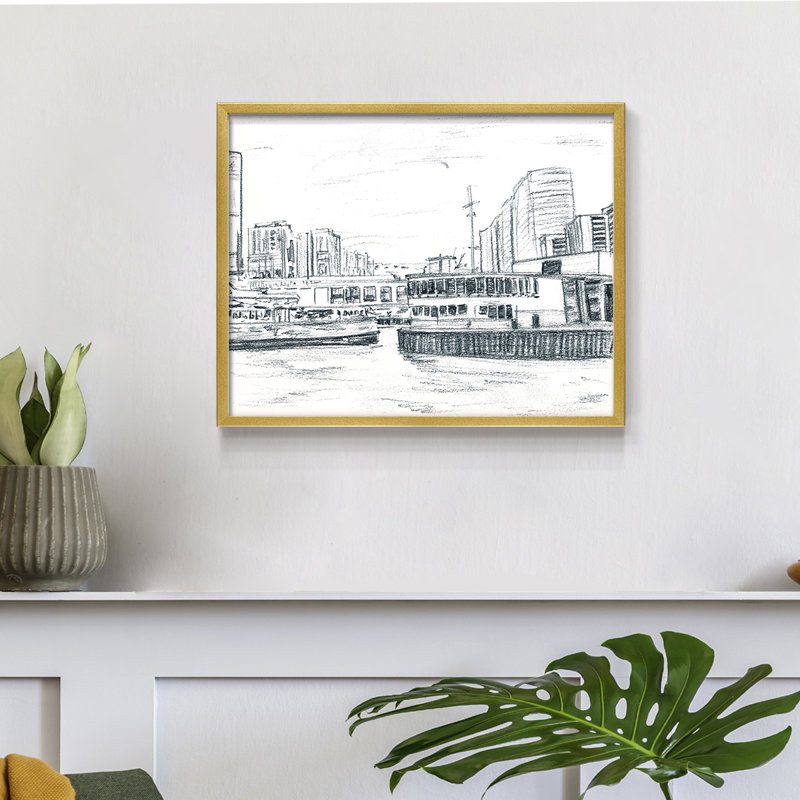 Ferryboats III -Framed Print - Restickable
