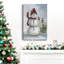 Bonhomme de neige et cardinal I, toile tendue avec châssis de qualité supérieure - prête à être accrochée-1876037773