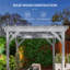 Outsunny 2 x 2 m Wooden Pergola Kit for Climbing Vines, Flowers-126044563