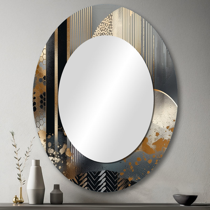 Miroir mural Shapes And Lines, 43 po x 33 po