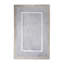 Tapis en fausse fourrure gris doux fabriqué à la main-1362030637