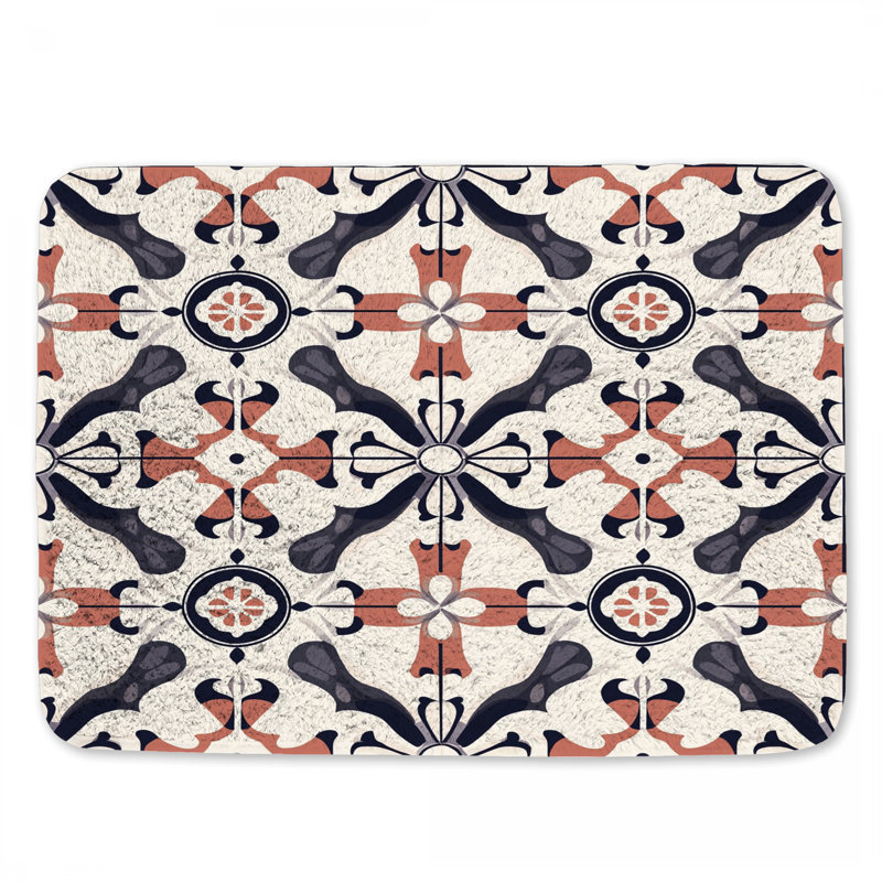 Ornement de tapis de bain en mosaïque, L 24 po x l 17 po
