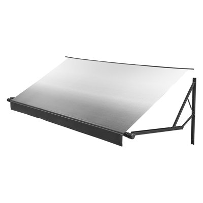 Ensemble complet d'auvent motorisé pour véhicule récréatif, auvent rétractable électrique pour véhicule récréatif de 20,06 pi avec structure en alliage d'aluminium et tissu imperméable, auvents de remorque de camping d'extérieur convenant à la plupart des véhicules récréatifs (type 20 pi, noir dégradé)