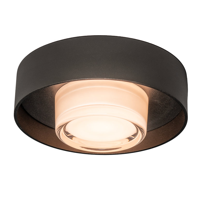 Focal Wall Sconce/Semi-Flush, 10.4" H x 10.4" W x 3.8" D, Oil Rubbed Bronze