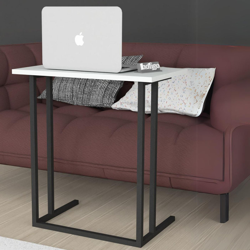 Ajda Rectangle 60cm L Computer Table, White