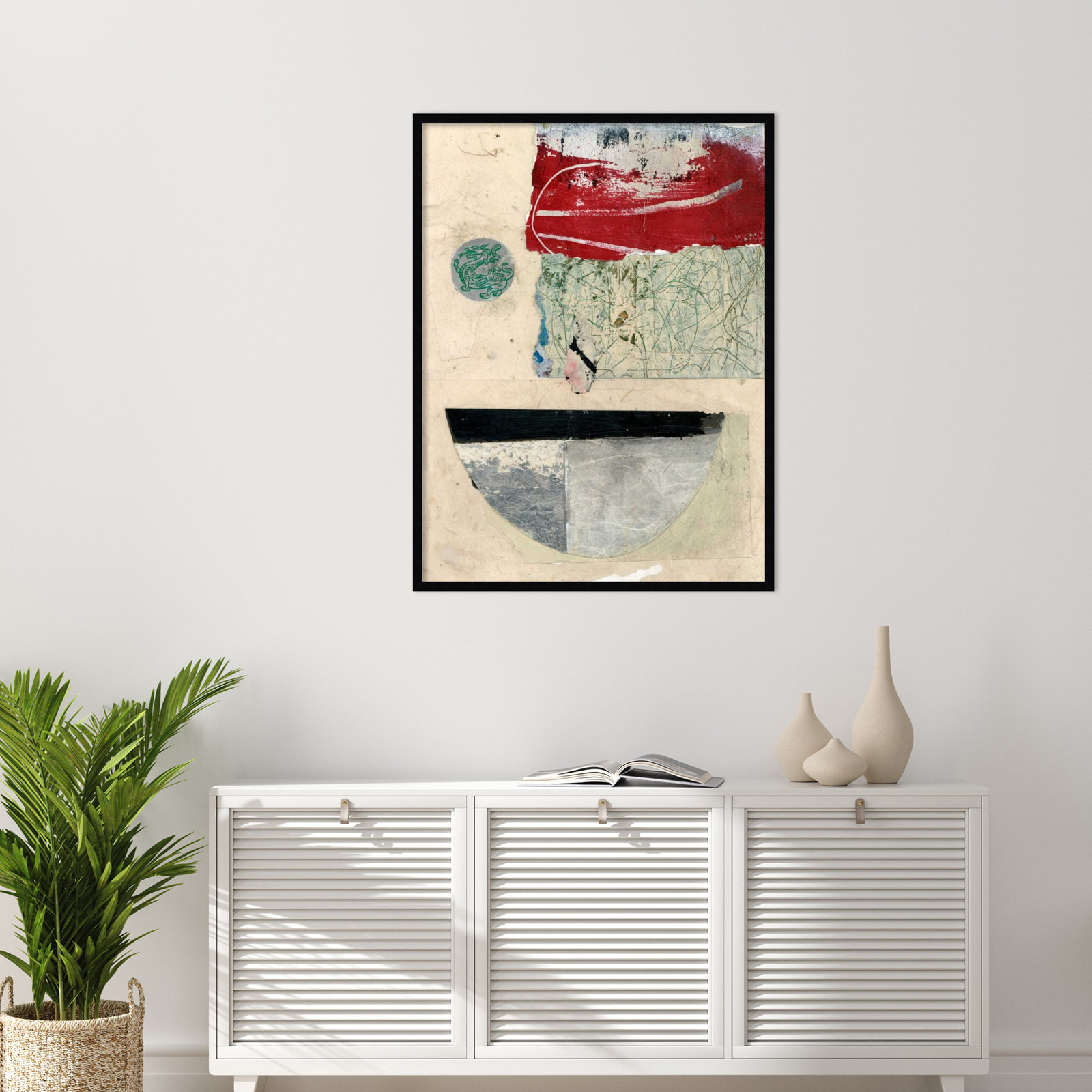 Fresno "Natural Elements No. 2" Print, 41" H x 31" W, Black