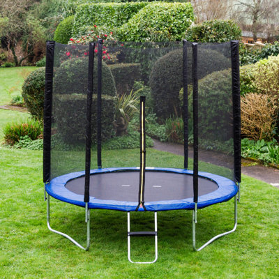 Global Furniture Direct ft Round Backyard Trampoline with Safety Enclosure