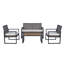 Ensemble de meubles de patio 4 pièces avec balcon et véranda-1465654184