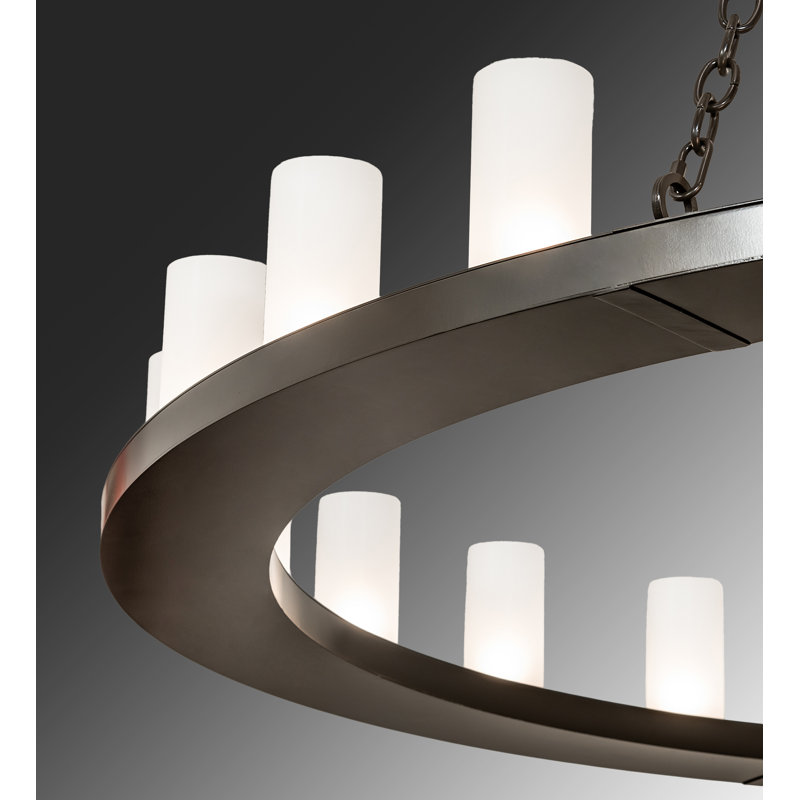 Lustre 24 lumières 72 "de large 72" Loxley