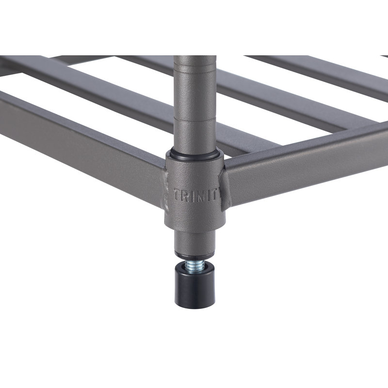 TRINITY Dark Gray 6-Tier Slat Shoe Rack