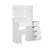 Vanity, Makeup Vanity Desk Set With Mirror & Light, Dressing Table Storage Lots With Power Strip, 3 Lighting Modes With Adjustable Brightness, 37 Inches