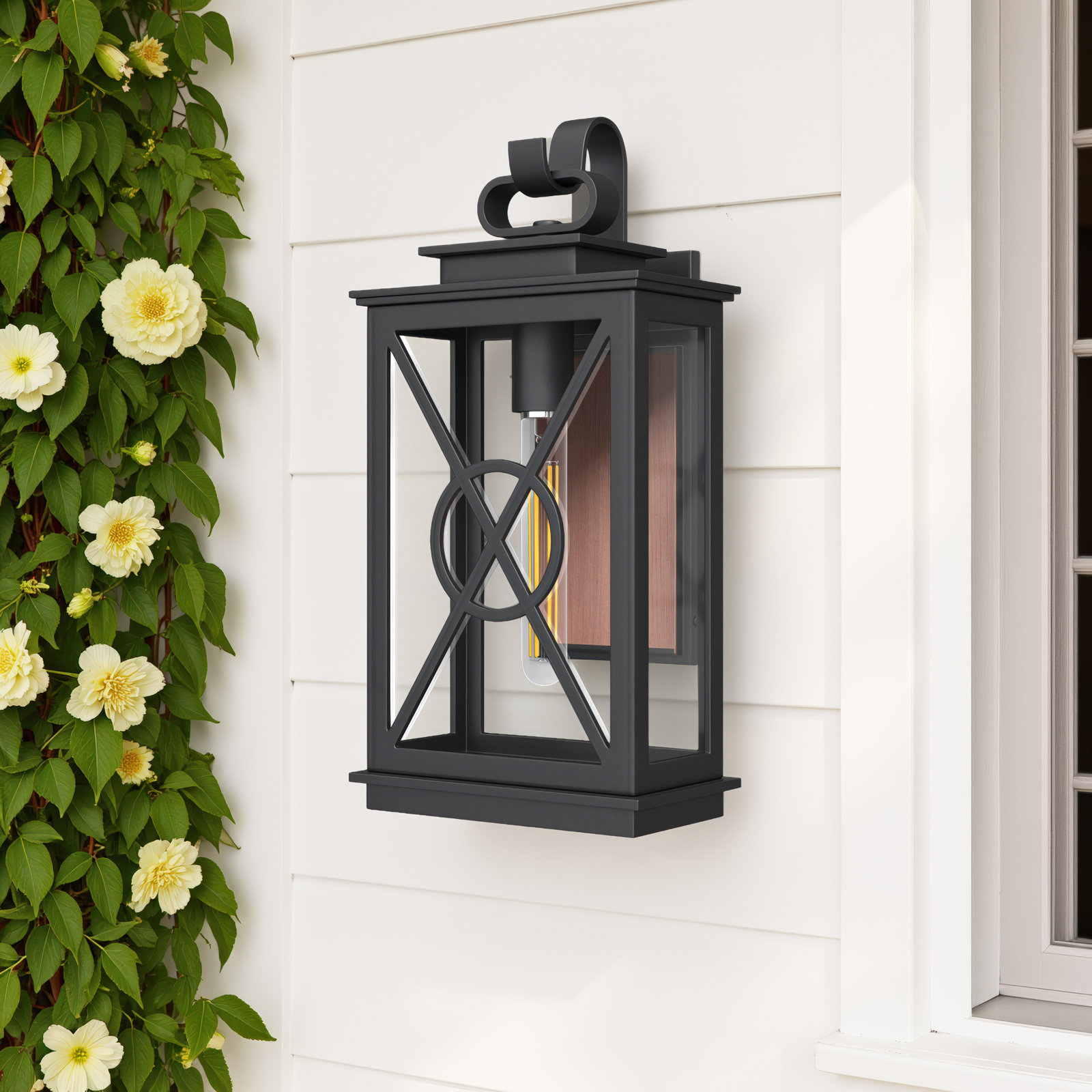 Single Light Rectangle Outdoor Wall Light
