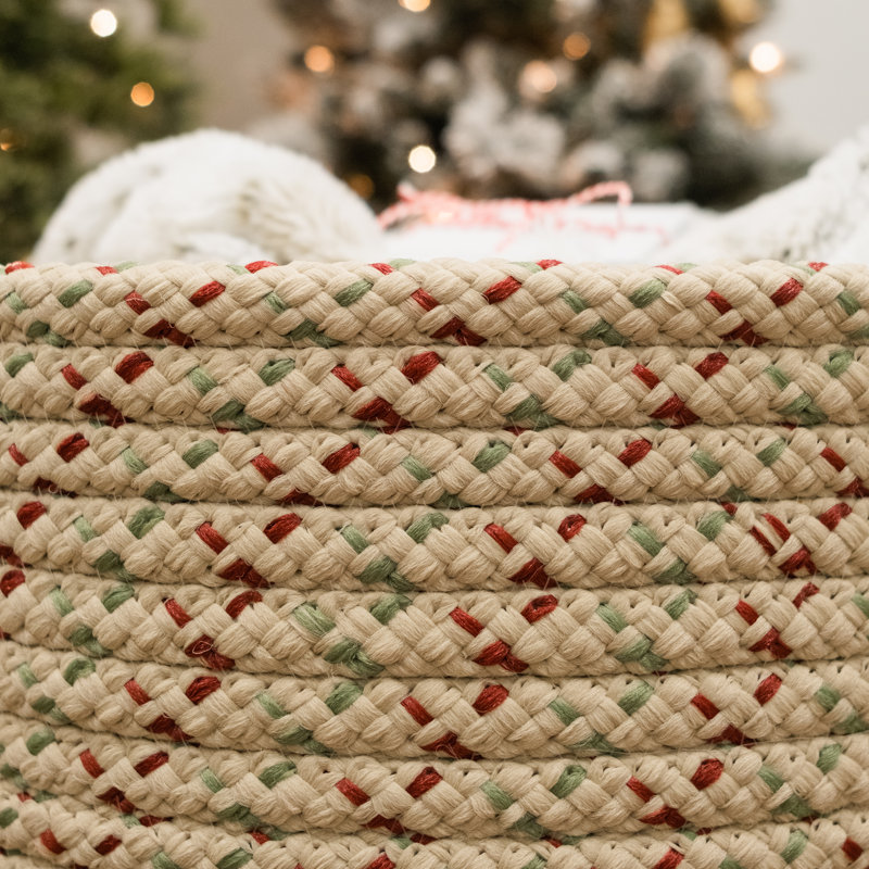 Panier de Noël tissé Dashers, H 10 po x l 12 po x P 12 po