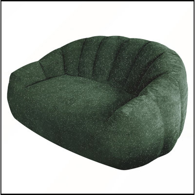 Pouf poire confortable en forme de patte d'ours avec assise spacieuse et accoudoirs surdimensionnés, idéal pour le salon ou la chambre. Fausse fourrure.
