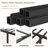 Queen Metal Platform Bed with 2-Tier Headboard, RGB LED Lights & Charging Station, Easy Assembly, Brown-2102245818-2102245817