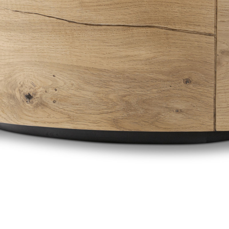 Matheus Solid Wood End Table, Natural