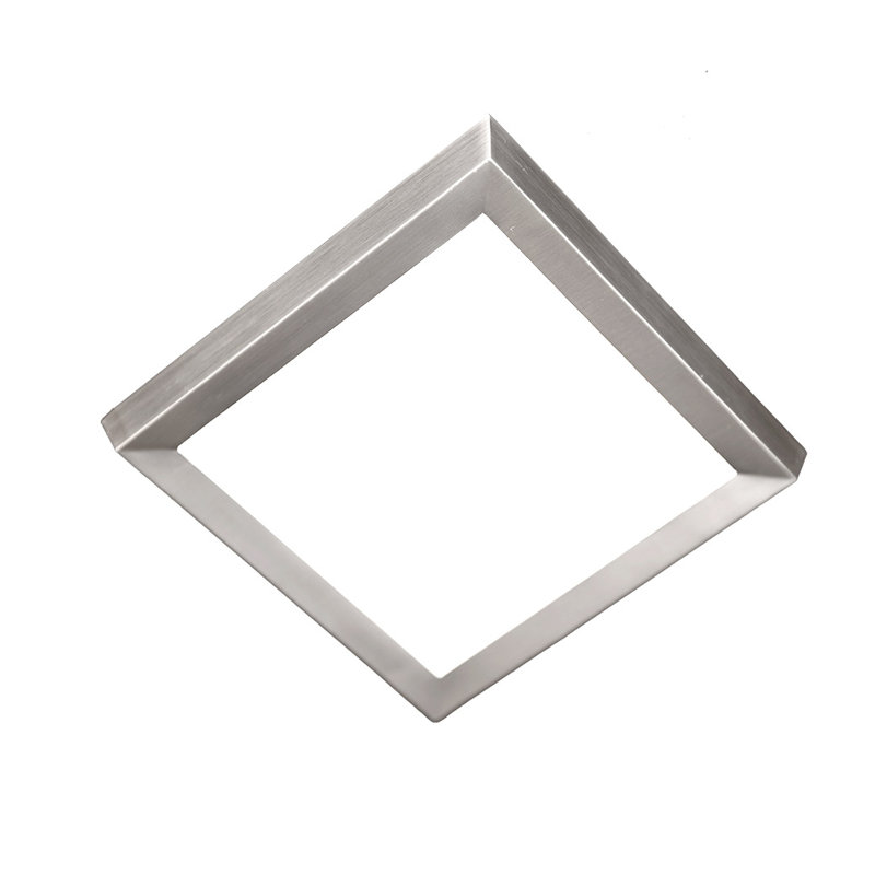 Acrylic LED Flush Mount, Brushed Nickel, 1" H x 11.38"W x 11.38" D