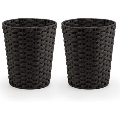 Wicker Kitchen Trash Can