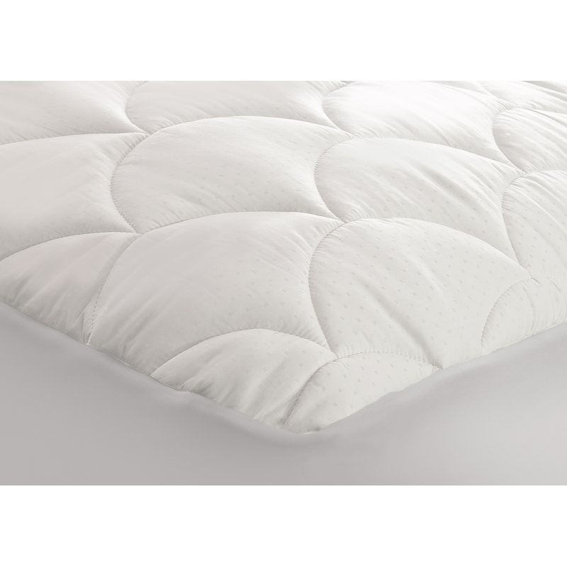 Queen Size White Cotton Waterproof Mattress Pad