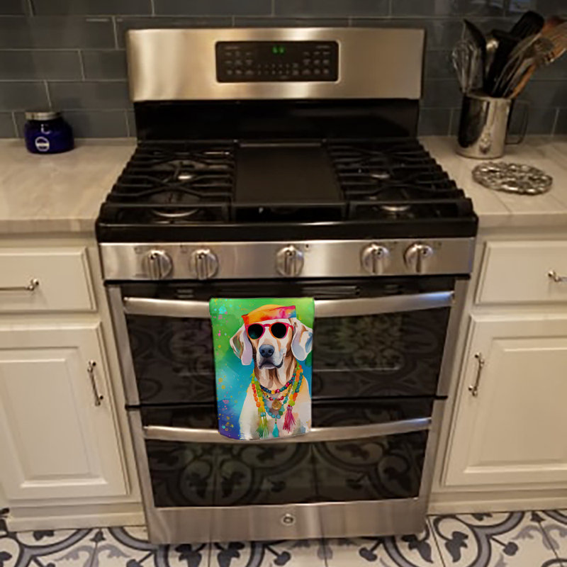 Serviette de cuisine Weimaraner Hippie Dawg