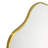 Ellara Gold Asymmetrical Full Length Mirror Irregular Curved Gold Frame Floor Mirror 65'' H x 35'' Large Hanging Full Body Gold Mirror for Bedroom, Living Room or Closet