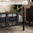 Oriental Vintage Style Metal Platform Bed-613551619