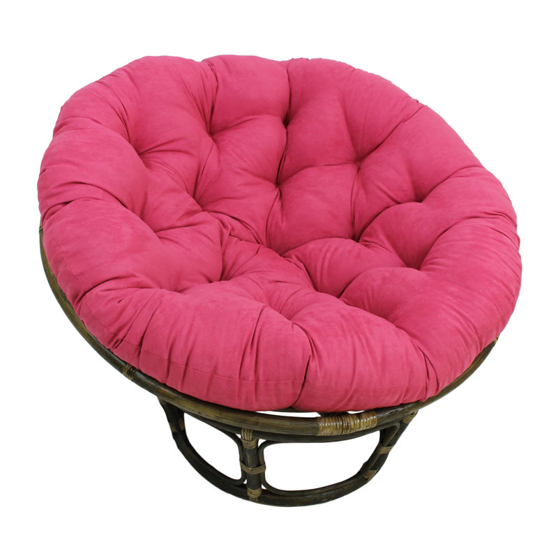 Outdoor 6'' Papasan Seat Cushion, Berry Berry