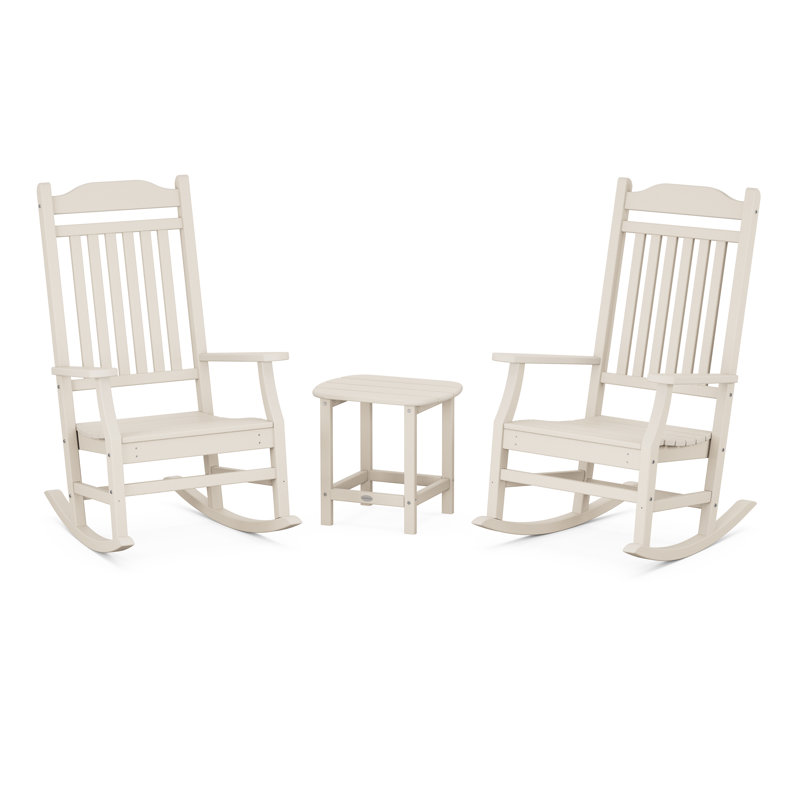 Cottage Rocking Chair 3-Piece Set, Sand
