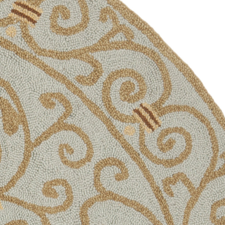 Cher Hand Hooked Wool Pile Oriental Rug