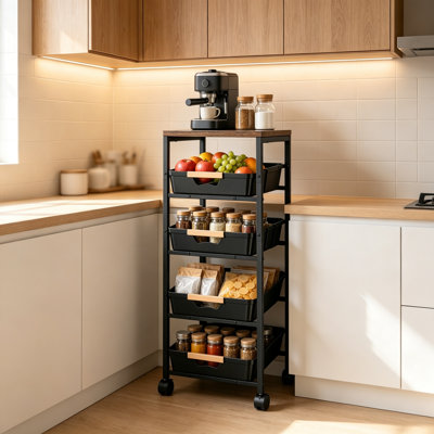 32.5 cm W Kitchen Cart with