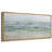 Serene Coastal Waves on Sandy Beach - Pictures Extra Large Framed Canvas Print Wall Art-711845743-711845728