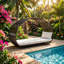 Lit de jour d'extérieur Lavina 91,25 po x 35,75 po x 53,25 po Lavina
