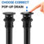 Single Hole Bathroom Faucet with Drain Assembly-54840608