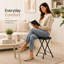 Upholstered Bar Stool with Steel Frame-1948068318