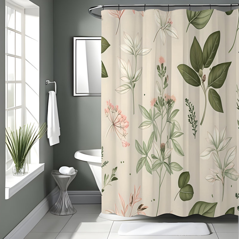 Abstract Shower Curtain, 72"H x 70"W