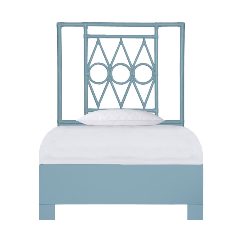 Michelle Platform Bed, Light Gray, Extra-Long Twin