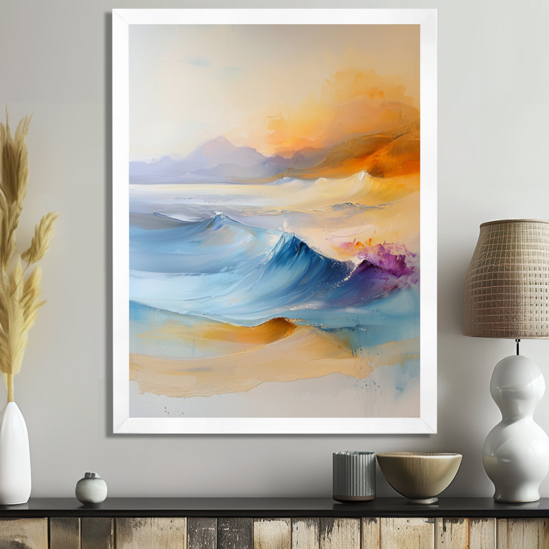 Avnish - Paysages, impressions d'art mural, H 32 po x l 24 po, Blanc, Picture Framed