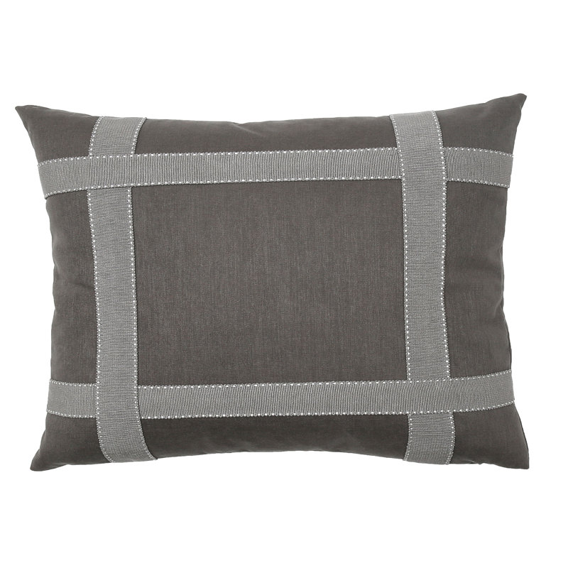 Coussin Bradford, 26 po x 35 po, Graphite