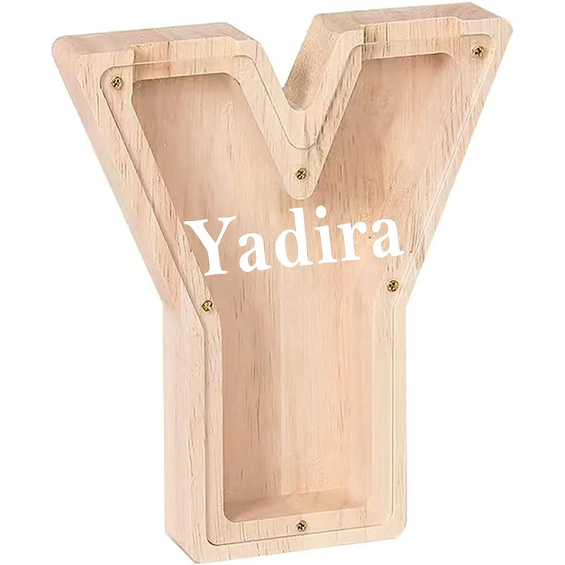 Adarryll Text & Numbers Piggy Bank, Y, Yes