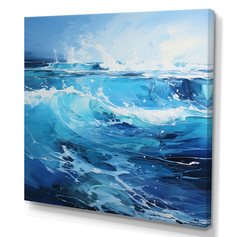 Raju Blue Infinity of the Ocean III - impression, H 36 po x l 36 po x P 1,5 po, Toile tendue