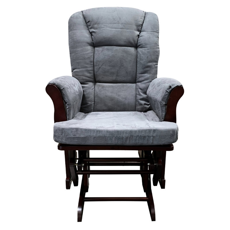 Chaise chaleureuse et accueillante en microfibre grise