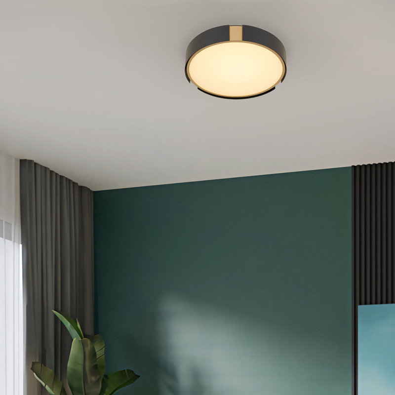 Plafonnier encastré à DEL intégré 1 lumière Meastro, H 3,75 po x l 13 po x P 13 po
